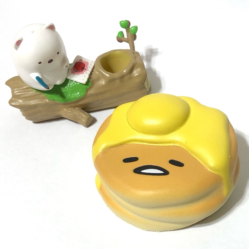 4/$20 Gudetama Squishy & Leisurely Desk Forest Figure